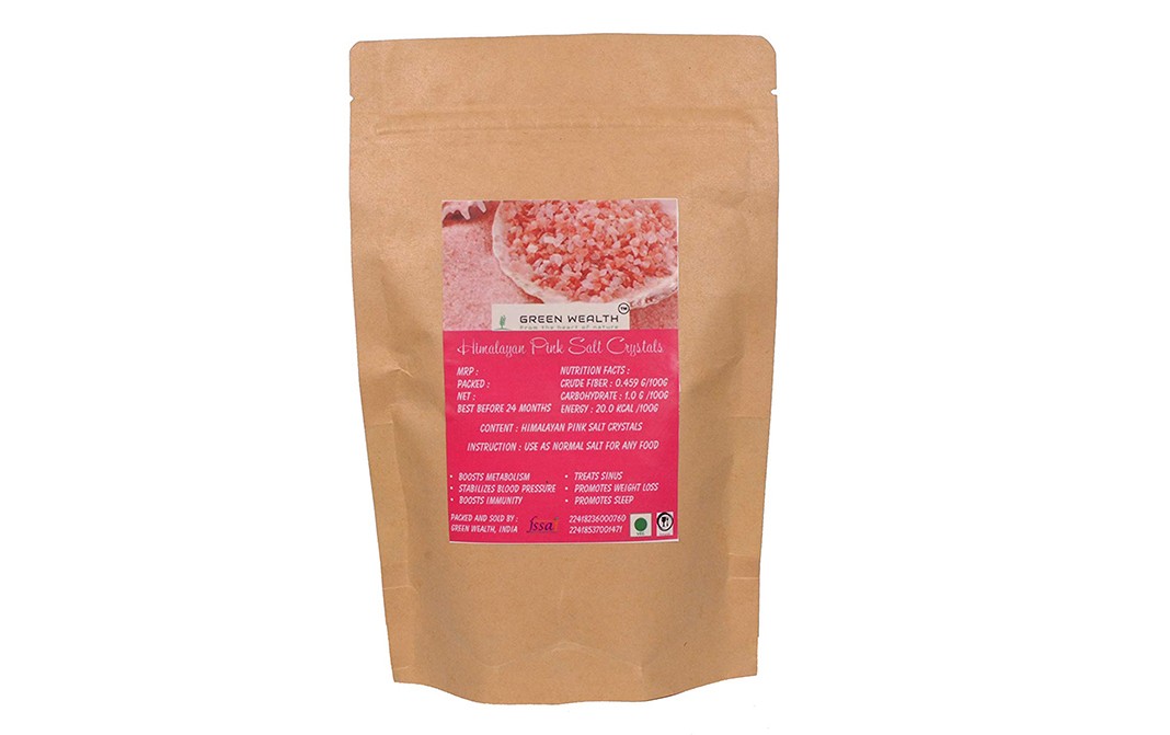 Green Wealth Himalayan Pink Salt Crystals   Pack  1.25 kilogram
